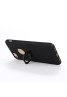 Rubberized Finger Ring Hard PC Case for iPhone 7 -Black